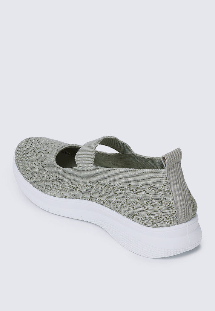 My Steps Comfy Sneakers In Sage Green