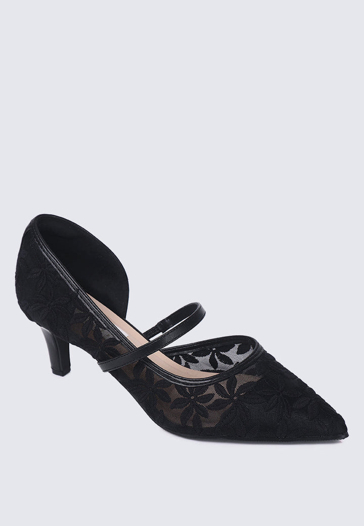 Oriah Comfy Heels In Black