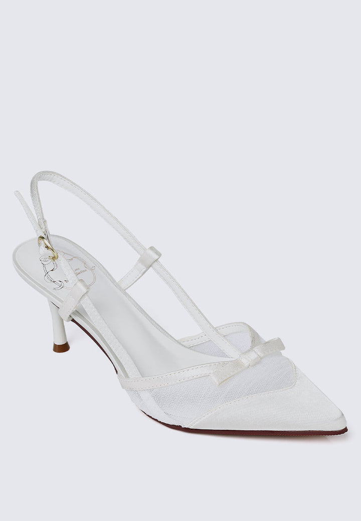 Ottilie Comfy Heels In White
