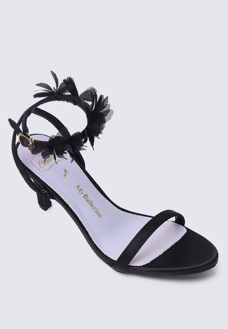 Dreaming of Dancing Comfy Heels In Black