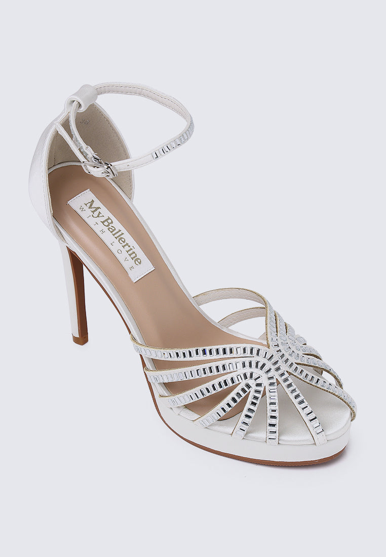 Dulce Comfy Heels In Ivory