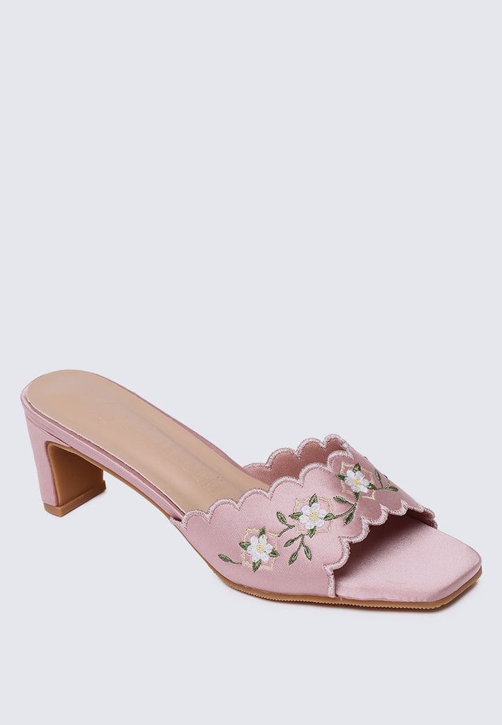 Katarina Comfy Heels In Pink