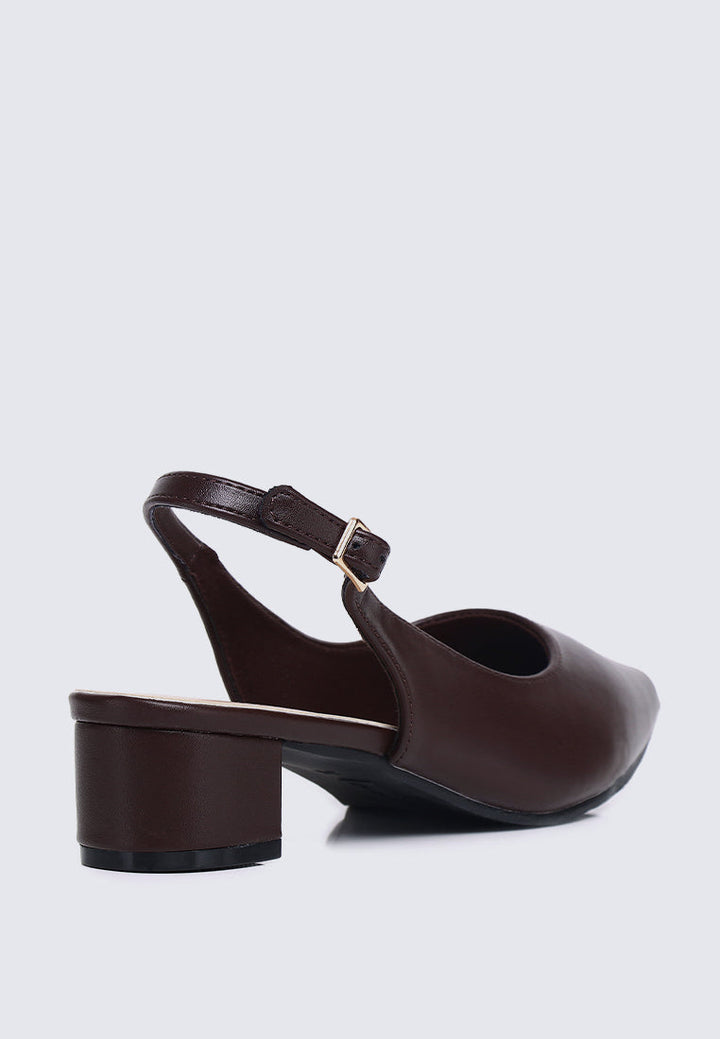 Valerie Comfy Heels In Espresso