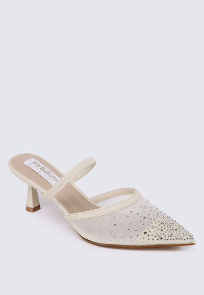 Amelia Comfy Heels In Cream