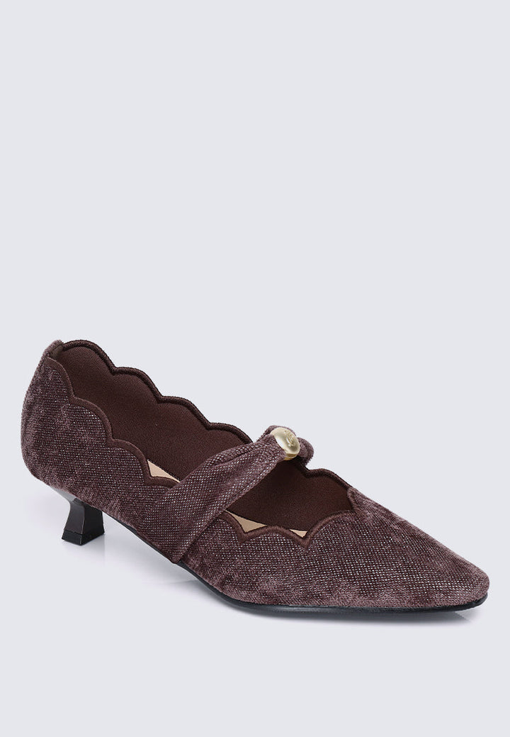 Sarah Comfy Heels In Charcoal
