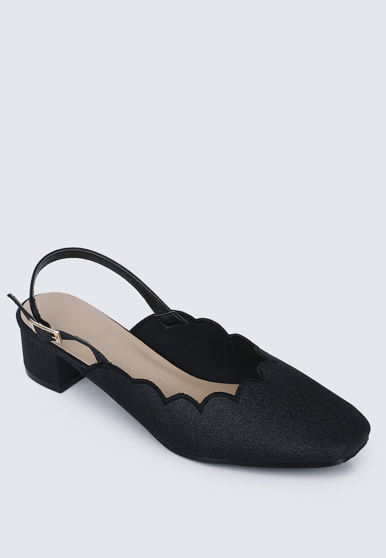 Lizzy Comfy Heels In Black