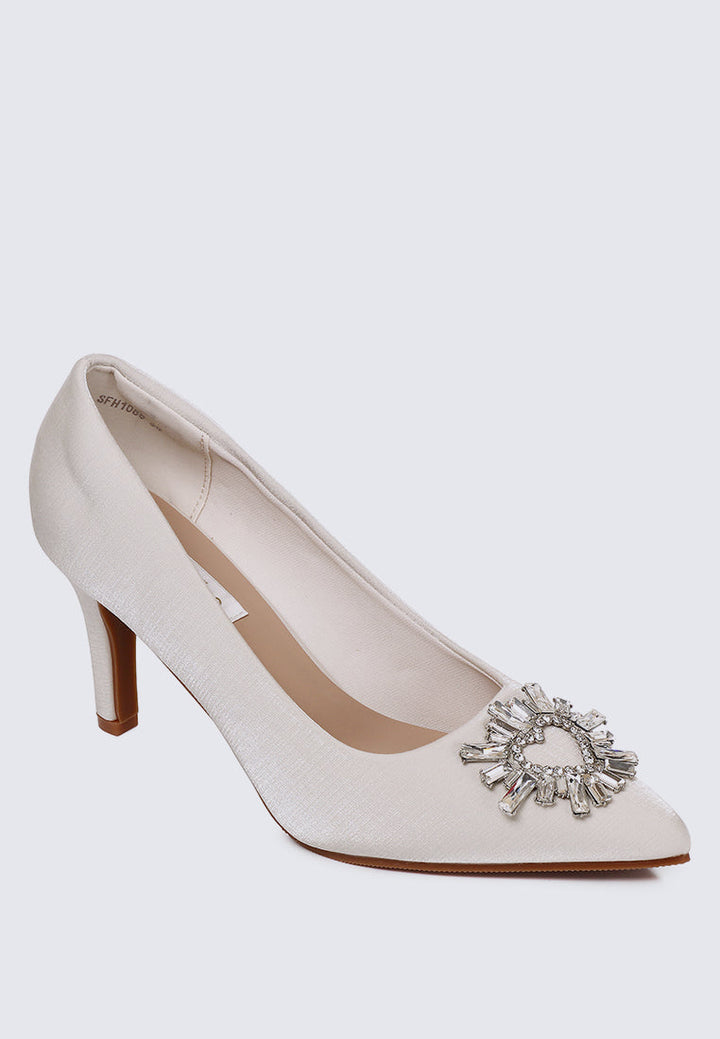 Heartina Comfy Heels In In Ivory