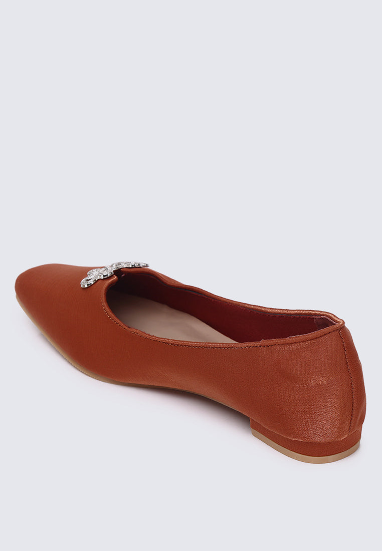 Anvera Comfy Ballerina In Cinnamon