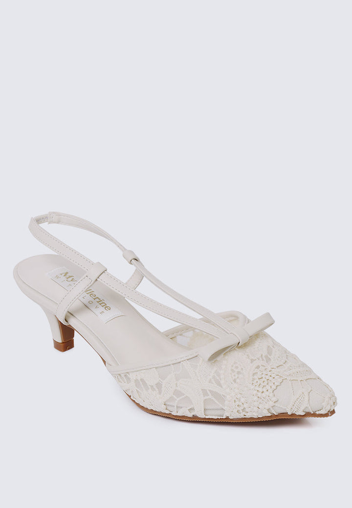 Colette Comfy Heels In Beige