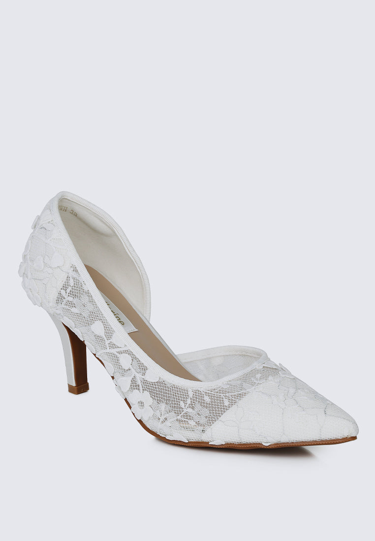 Giana Comfy Pumps In White
