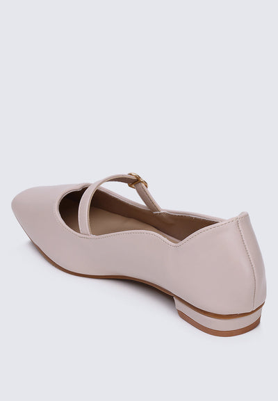 Romans' Cupid Comfy Ballerina In Nude