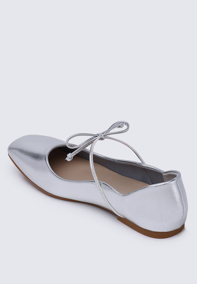 Kelly Comfy Ballerina In Silver