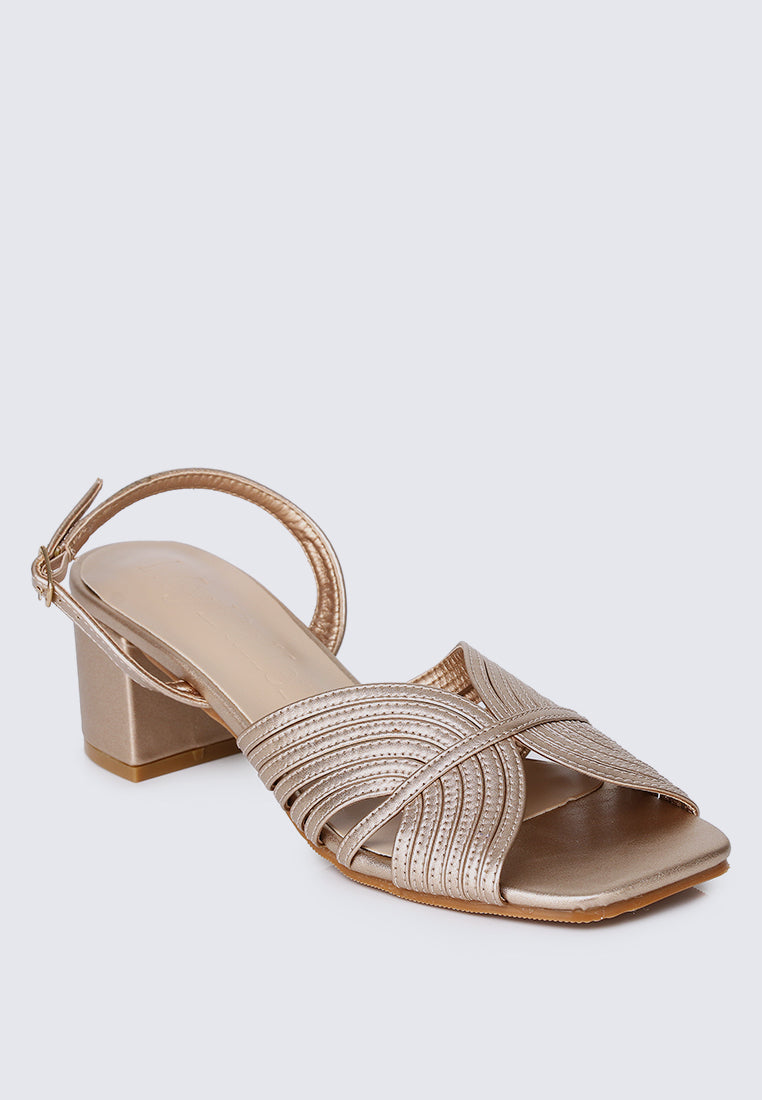 Gia Comfy Heels In Rose Gold