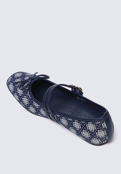 Zahra Comfy Ballerina In Navy