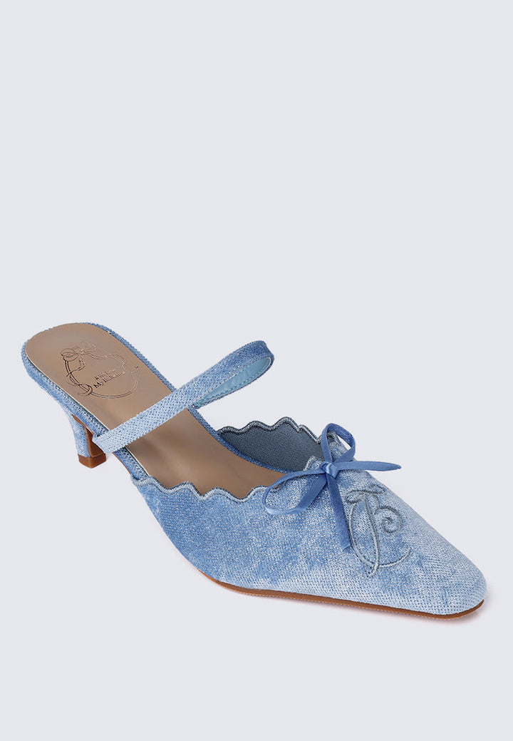 Lisbeth Comfy Heels In Blue