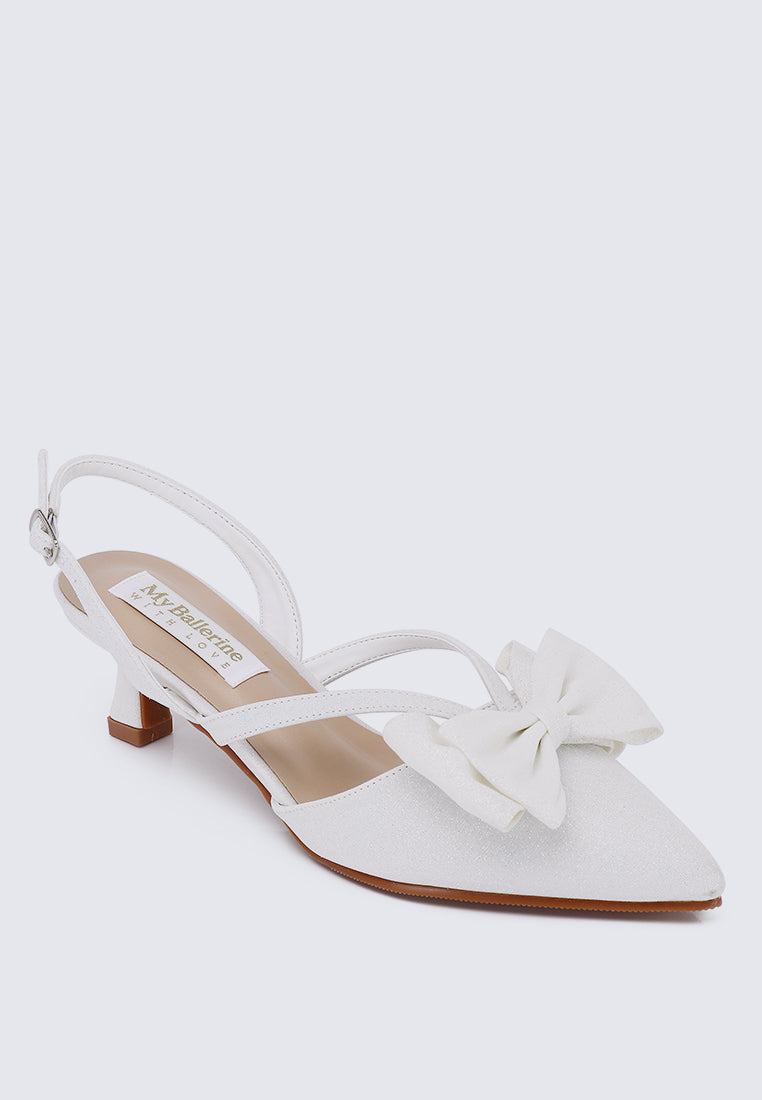 Viola Comfy Heels In Ivory