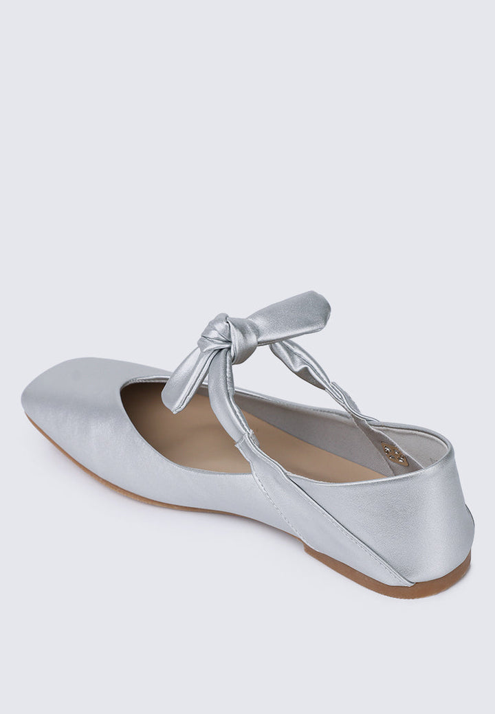 Brenee Comfy Ballerina In Silver