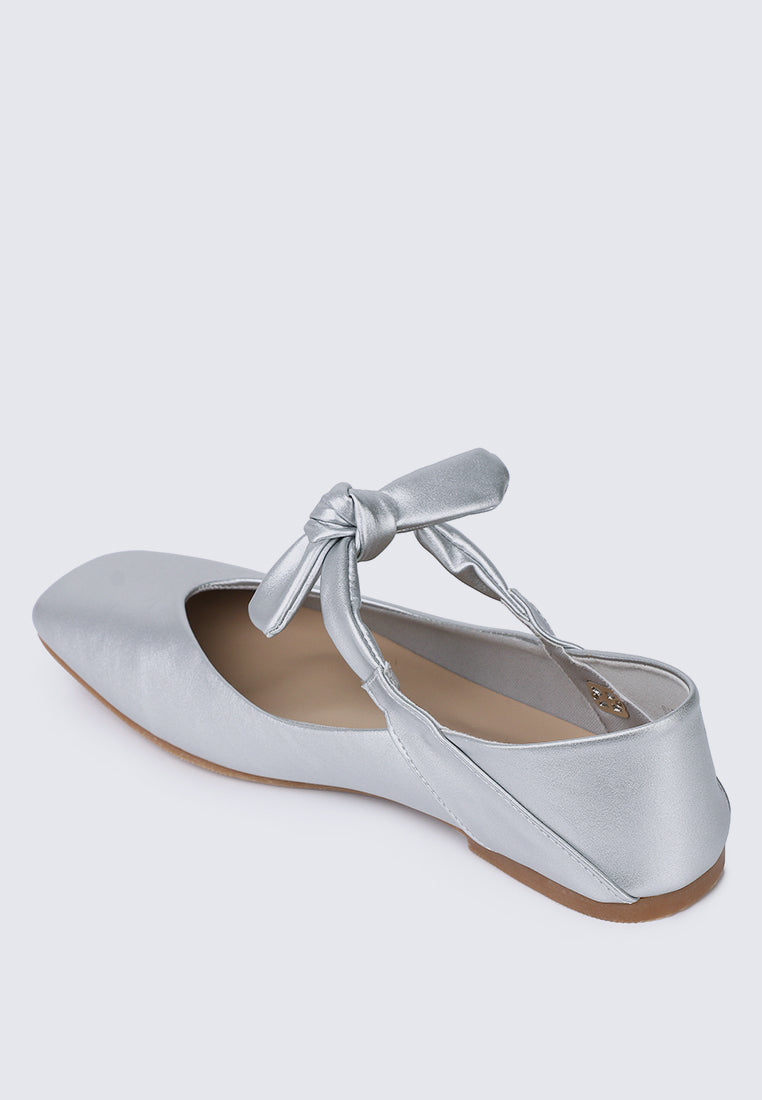 Brenee Comfy Ballerina In Silver