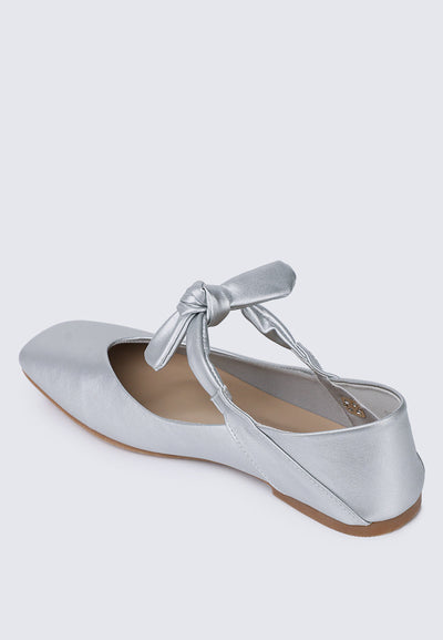 Brenee Comfy Ballerina In Silver