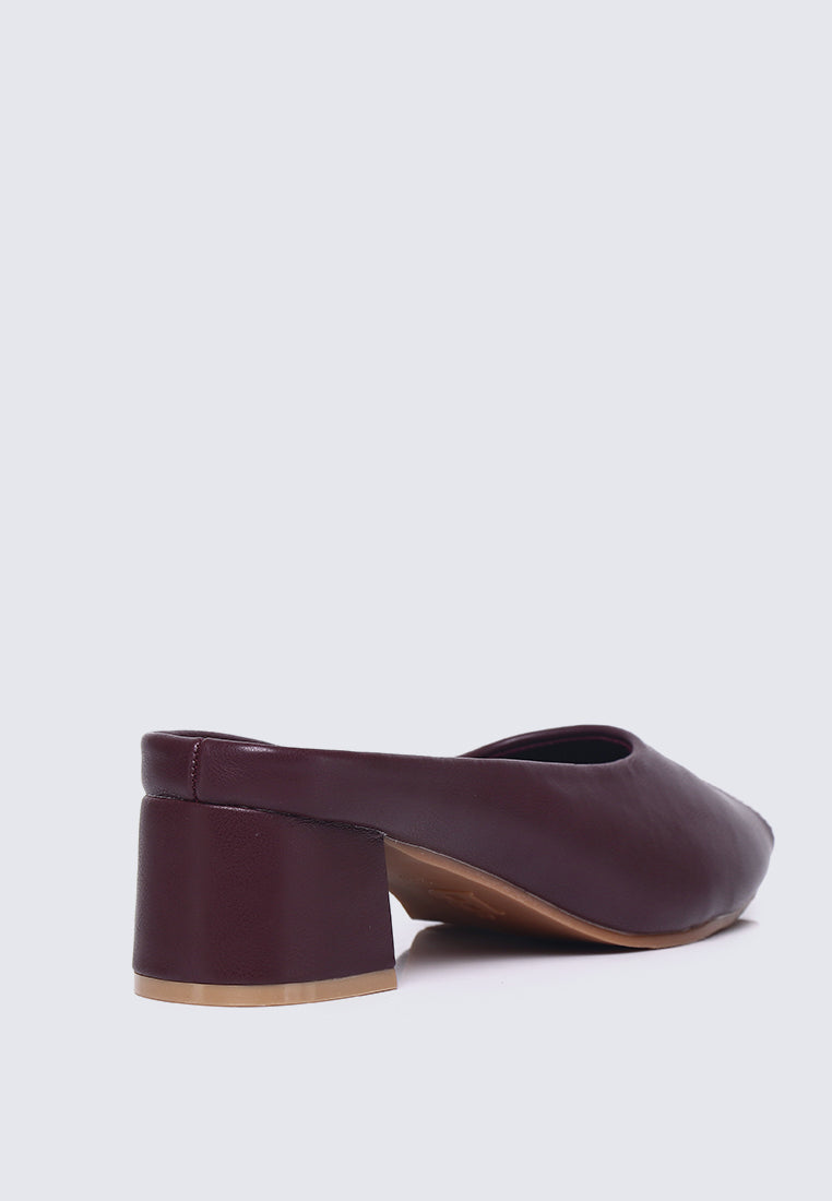 Lani Comfy Heels In Maroon