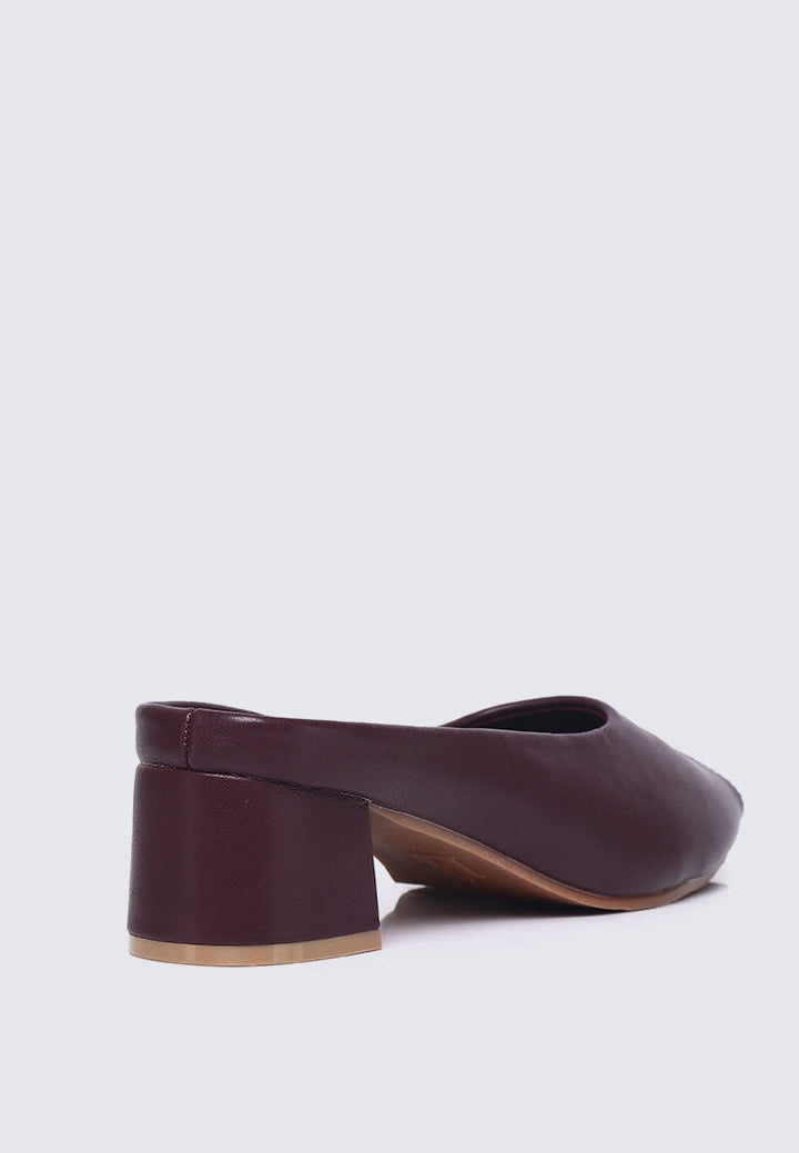 Lani Comfy Heels In Maroon
