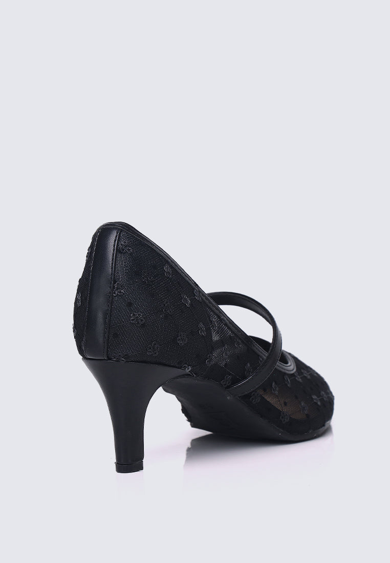 Rosmania Comfy Heels In Black