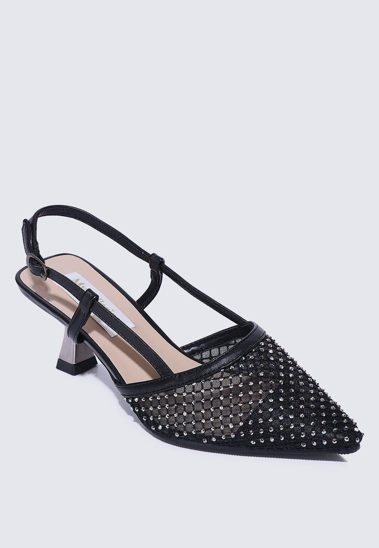 Gwen Comfy Heels In Black