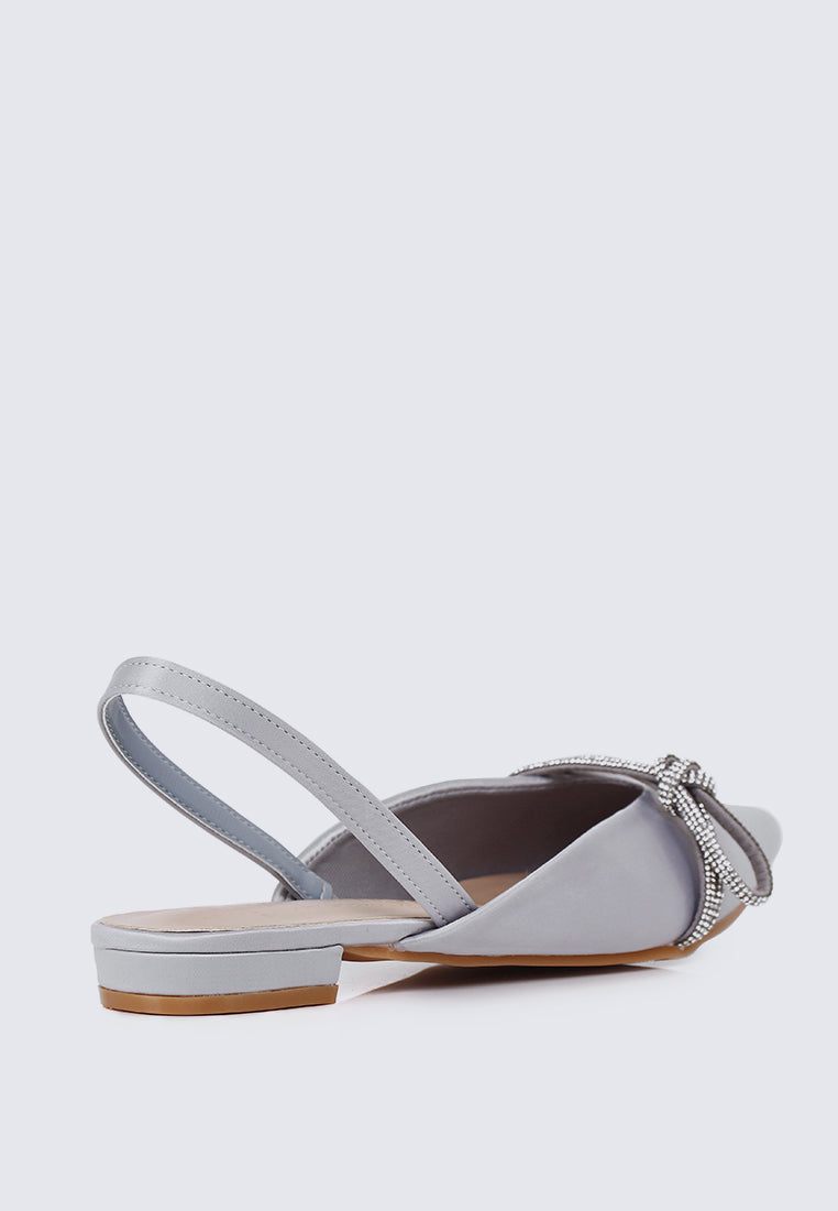 Knotura Comfy Ballerina In Silver
