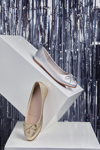 Briony Comfy Ballerina In Gold