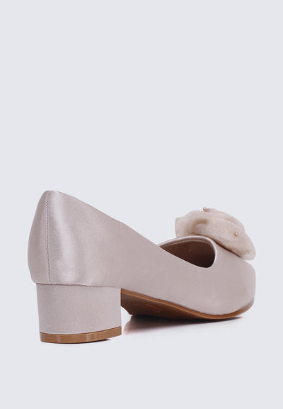 Sereia Comfy Heels In Champagne