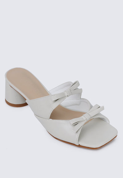 Venus Comfy Heels In Off White