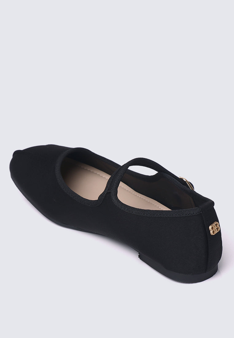Faye FlexFit Comfy Ballerina In Black
