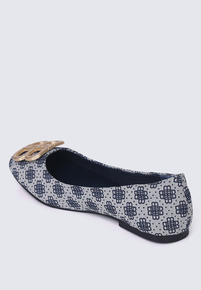 Melati Comfy Ballerina In Navy