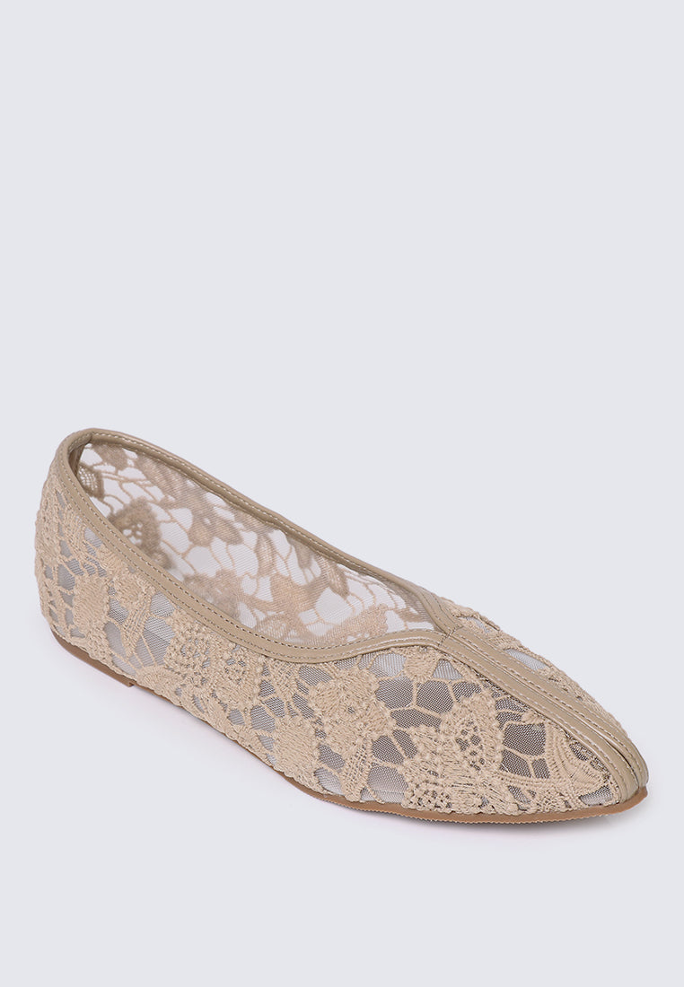 Peony Comfy Ballerina In Nude