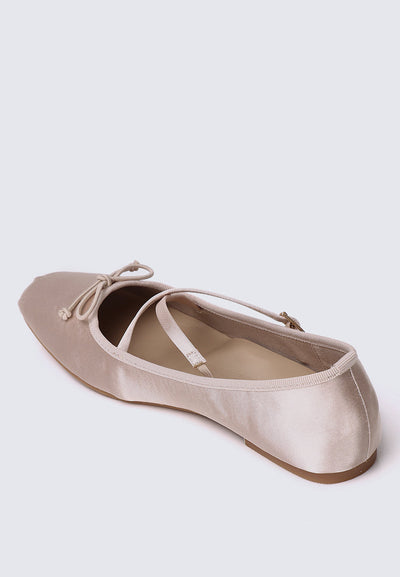 Erino Comfy Ballerina In Nude Pink