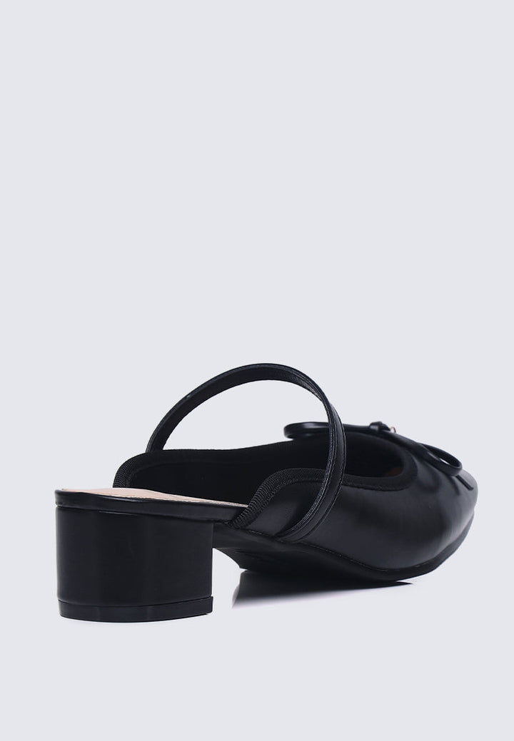 Cocoa Crème Comfy Heels In Black