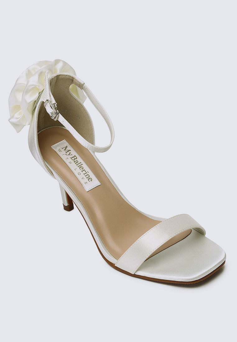 Roxanne Comfy Heels In Ivory