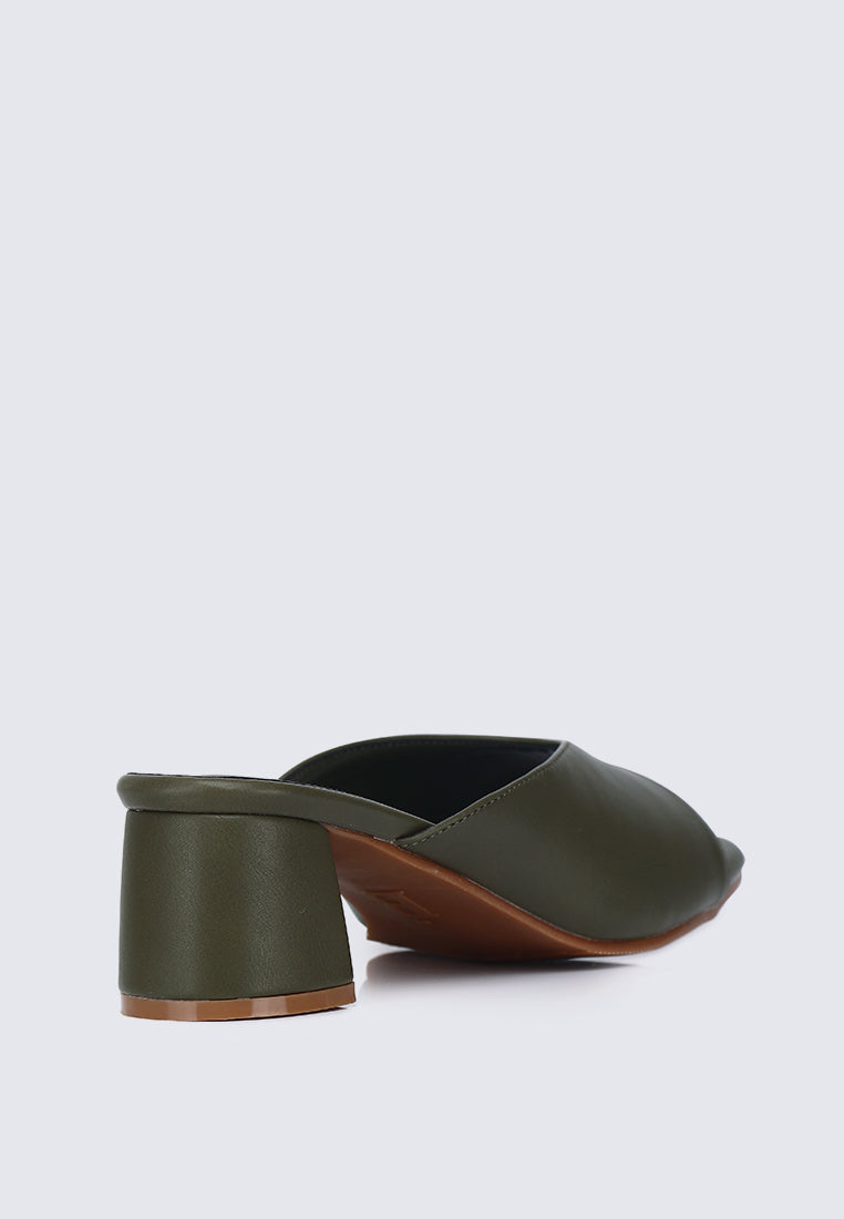 Nami Ultra WideFit Comfy Heels In Olive