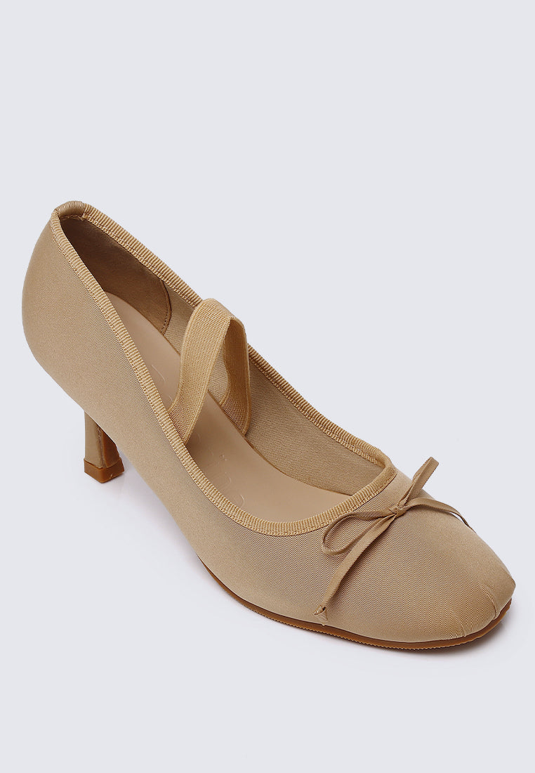 Eleanor Comfy Heels In Nude