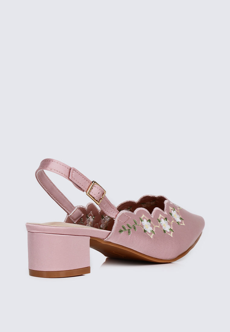 Anastasia Comfy Heels In Pink