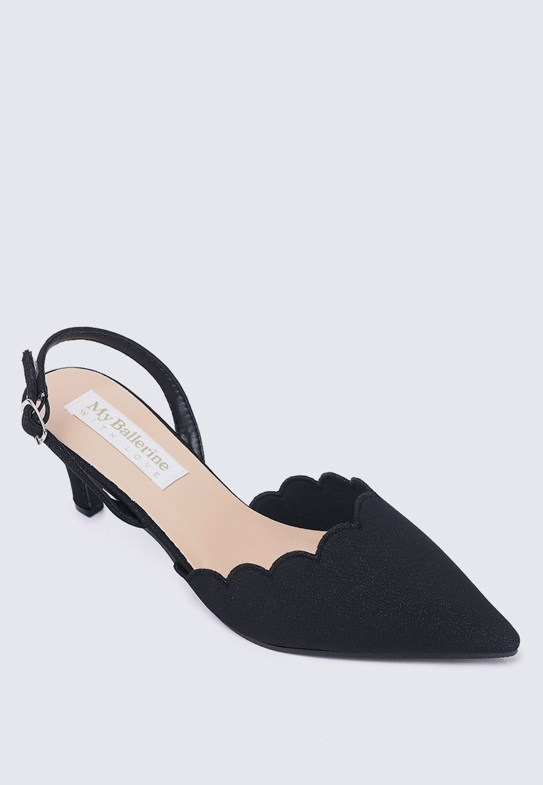Yolanda Comfy Heels In Black