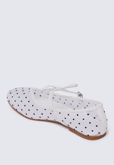 Lilou Comfy Ballerina In White