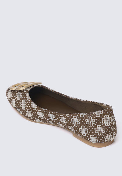 Melati Comfy Ballerina In Espresso