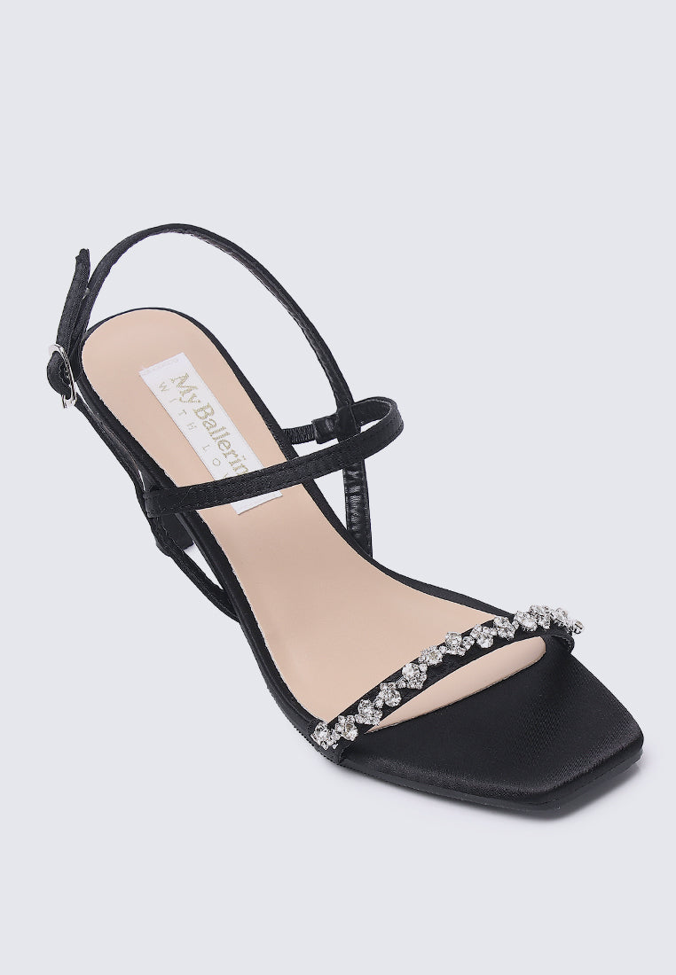 Kristine Comfy Heels In Black