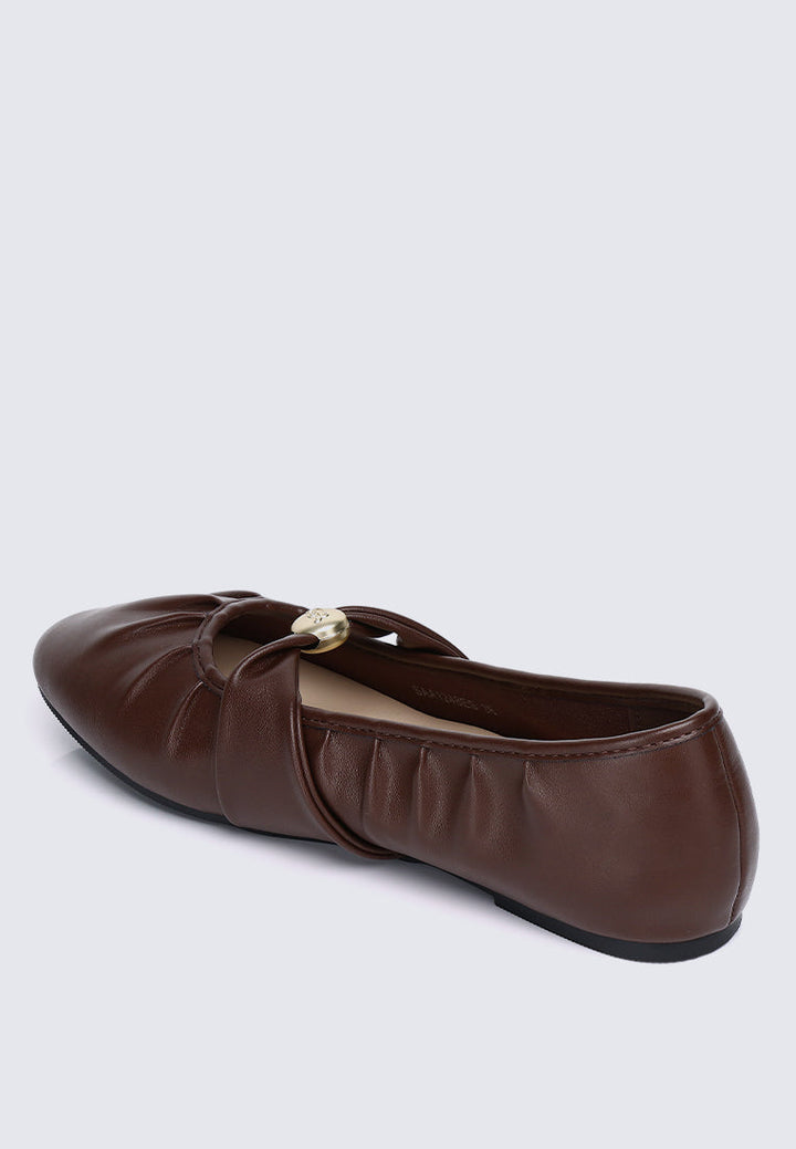 Rowena Comfy Ballerina In Espresso