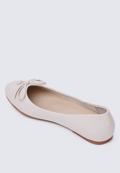 Briony Comfy Ballerina In Beige