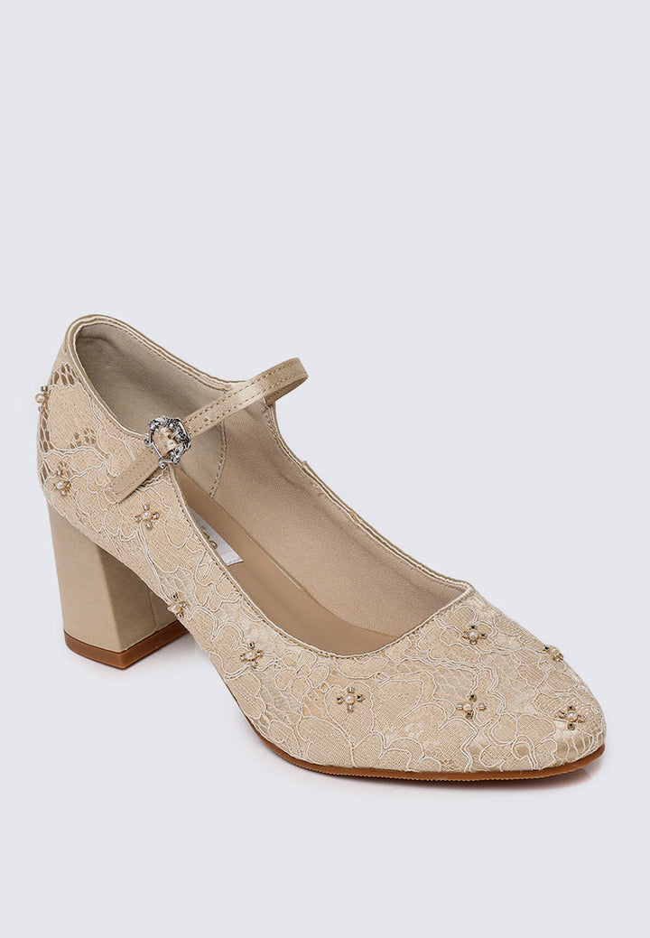 Candrea Comfy Heels In Nude