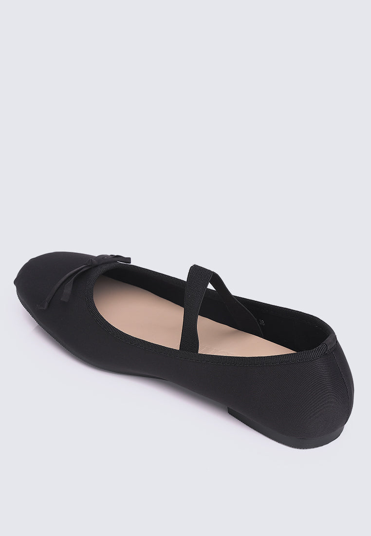Eleanee Comfy Ballerina In Black
