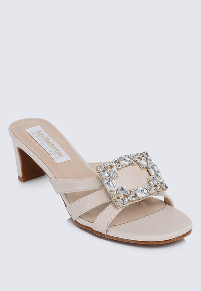 Kendra Comfy Heels In Nude