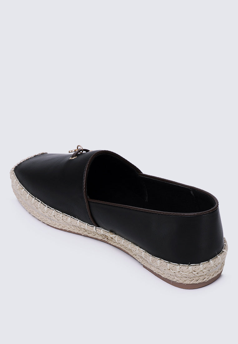 Roberta Comfy Espadrilles In Black